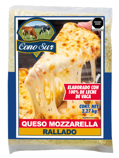 Queso Mozzarella Rallado Cono Sur 2.27 kg