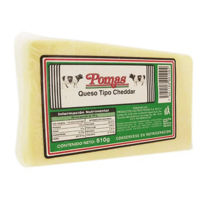 Queso Tipo Cheddar Pomas kg